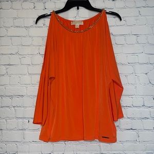 Michael Kors cold shoulder top